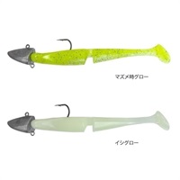 SW VERSATILE SHADセット【ジグヘッド付きソルトワーム/ヒラメ/マゴチ/青物/シーバス/タチウオ】 (マズメ時グロー／イシグロー-14ｇ)